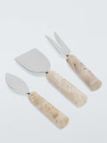 John Lewis marble handle cheese knives set of 3 - UK version