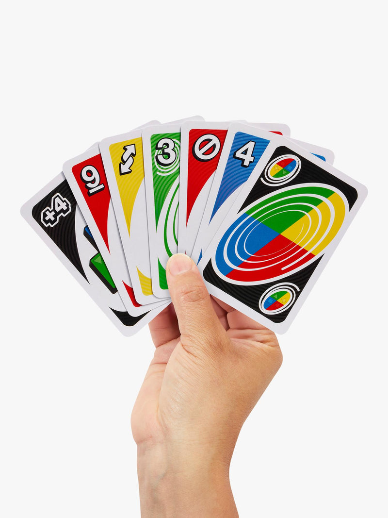 Mattel UNO Spin card game - British product