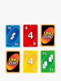 Mattel UNO Zero card game for 2 to 8 players, UK version