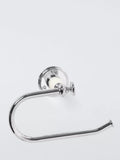 John Lewis Legacy Swing Toilet Roll Holder in white and chrome, UK version