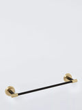John Lewis Elegance towel rail, black brushed brass, imported from the UK