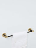John Lewis Elegance towel rail, black brushed brass, imported from the UK