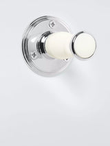 John Lewis John Lewis Legacy Robe Hook, White/Chrome- Buy online at McGrocer