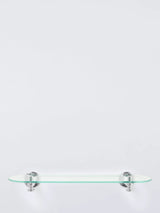 John Lewis John Lewis Legacy Glass Bathroom Shelf White/Chrome- Buy online at McGrocer