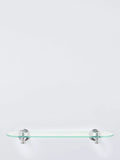 John Lewis Legacy glass bathroom shelf with chrome effect, UK version