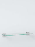 John Lewis Prism glass bathroom shelf chrome effect, imported from the UK