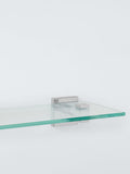 John Lewis Prism glass bathroom shelf chrome effect, imported from the UK
