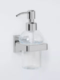 John Lewis Prism glass soap dispenser chrome finish - British product