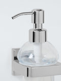 John Lewis Prism glass soap dispenser chrome finish - British product