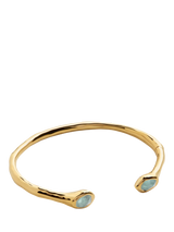 John Lewis Monica Vinader Gemstone Cuff Bracelet Gold/Blue Large- Buy online at McGrocer