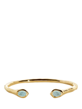 Monica Vinader aquamarine cuff bracelet gold vermeil large - British product