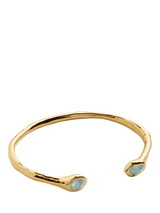 John Lewis Monica Vinader Gemstone Open Cuff Gold/Blue Bracelet Medium- Buy online at McGrocer