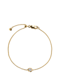 Monica Vinader lab grown diamond chain bracelet in gold vermeil, UK version