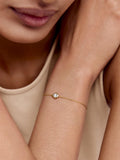 Monica Vinader lab grown diamond chain bracelet in gold vermeil, UK version