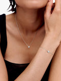 Monica Vinader lab grown diamond chain bracelet in gold vermeil, UK version