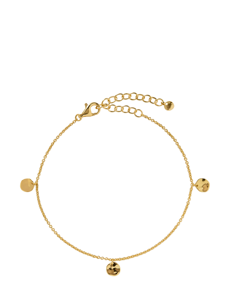 Monica Vinader gold chain bracelet adjustable 15-19cm, UK version