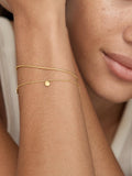 Monica Vinader gold chain bracelet adjustable 15-19cm, UK version