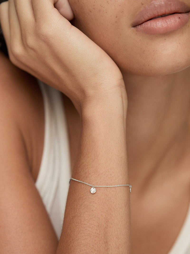 Monica Vinader adjustable chain bracelet in sterling silver - British product