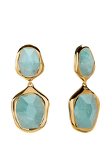 John Lewis Monica Vinader Blue Odyssey Cocktail Drop Earrings Gold/Blue- Buy online at McGrocer