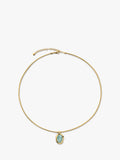 Monica Vinader aquamarine gold vermeil necklace (British brand)
