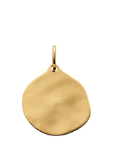 John Lewis Monica Vinader MV Siren Muse Round Gold Plated Vermeil Pendant, 2.3cm- Buy online at McGrocer