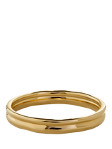 John Lewis Monica Vinader MV Siren Muse Stacked Ring, Gold- Buy online at McGrocer