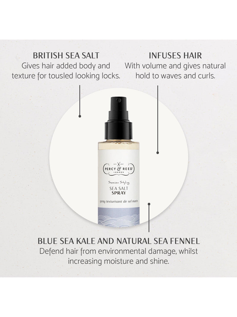 Percy & Reed Sea Salt Spray 150ml, imported from the UK