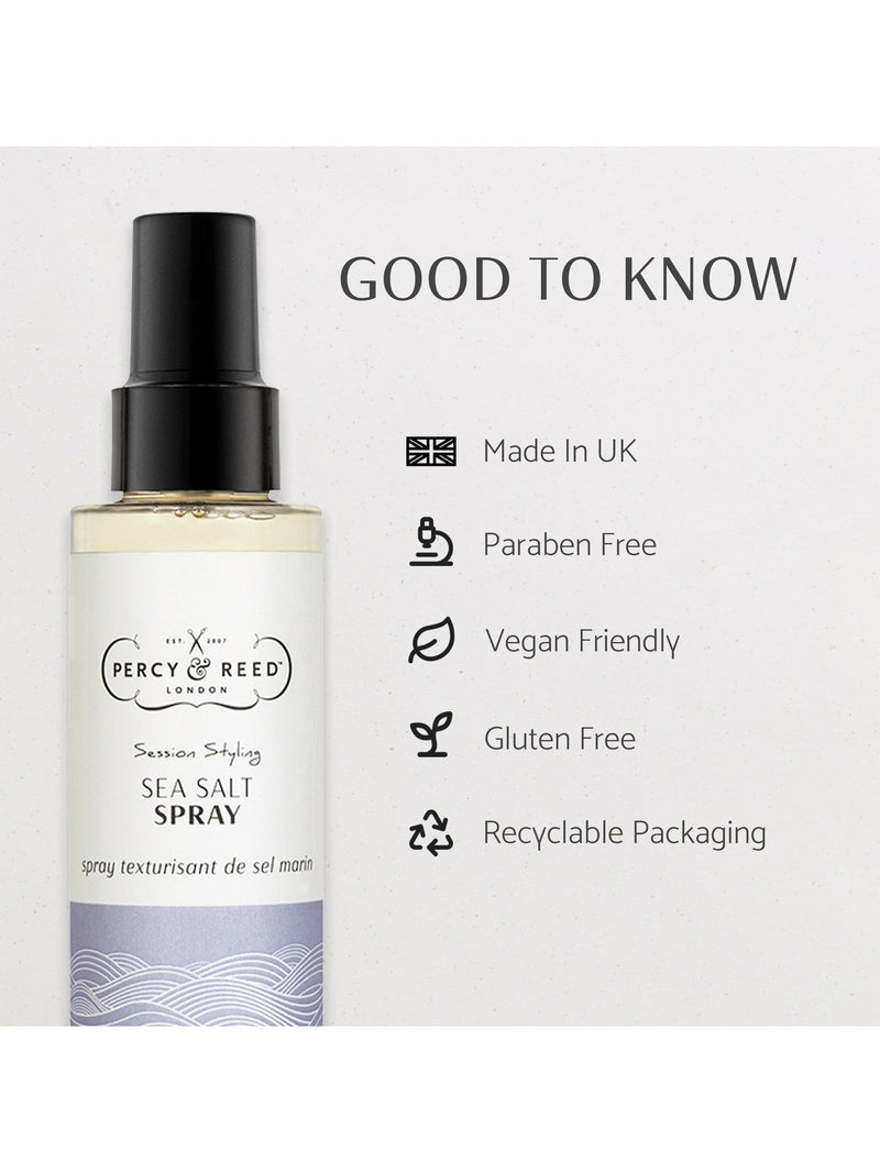 Percy & Reed Sea Salt Spray 150ml, imported from the UK