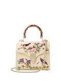 Aspinal of London Mayfair Midi embroidered grab bag, imported from the UK