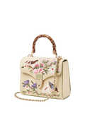 Aspinal of London Mayfair Midi embroidered grab bag, imported from the UK
