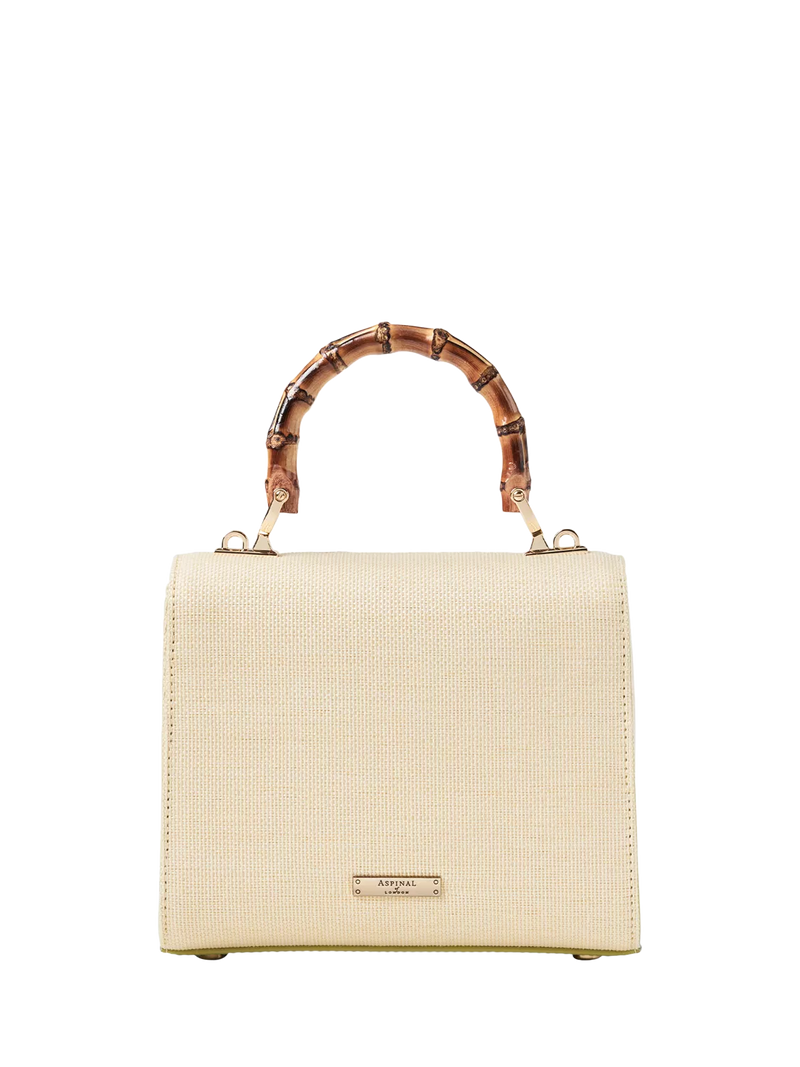 Aspinal of London Mayfair Midi embroidered grab bag, imported from the UK