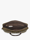 Aspinal of London slim briefcase in khaki, UK version