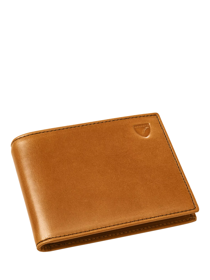 Aspinal of London English tan billfold wallet (British brand)