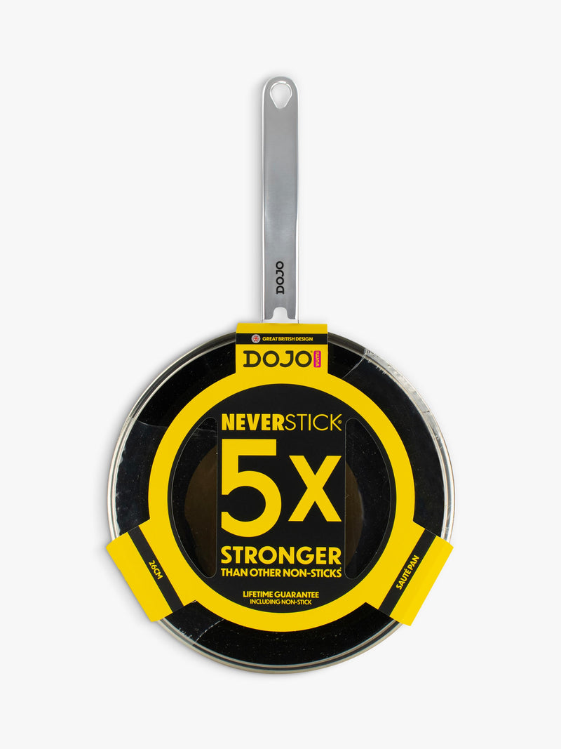 Dojo Yumi Neverstick Saute Pan with Lid 26cm - British product