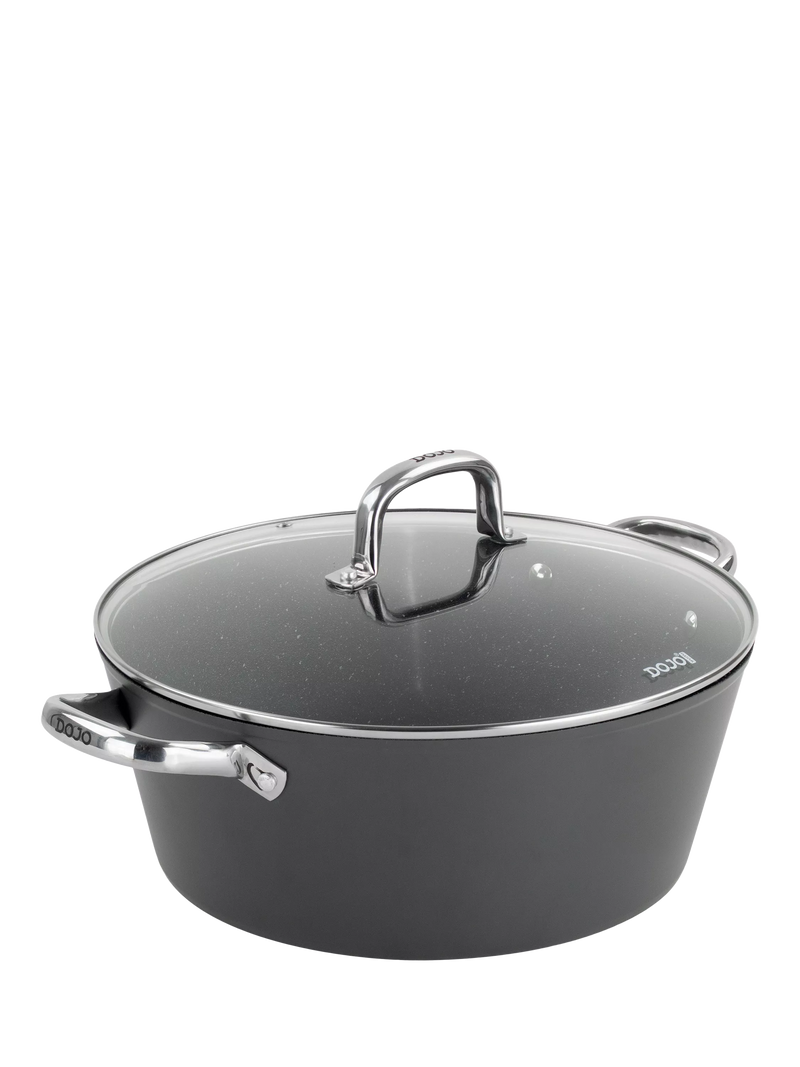 Dojo Yumi Neverstick casserole pot with lid, 32cm - British product