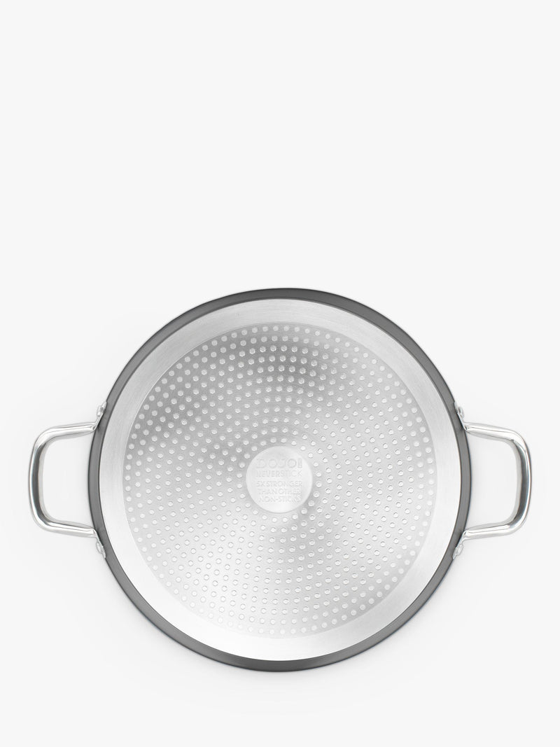 Dojo Yumi Neverstick casserole pot with lid, 32cm - British product