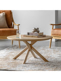 Gallery Direct Winslow coffee table natural round, UK version