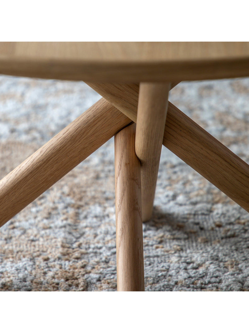 Gallery Direct Winslow coffee table natural round, UK version
