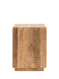 Gallery Direct side table in natural mango wood finish (British brand)