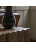 Gallery Direct side table in natural mango wood finish (British brand)