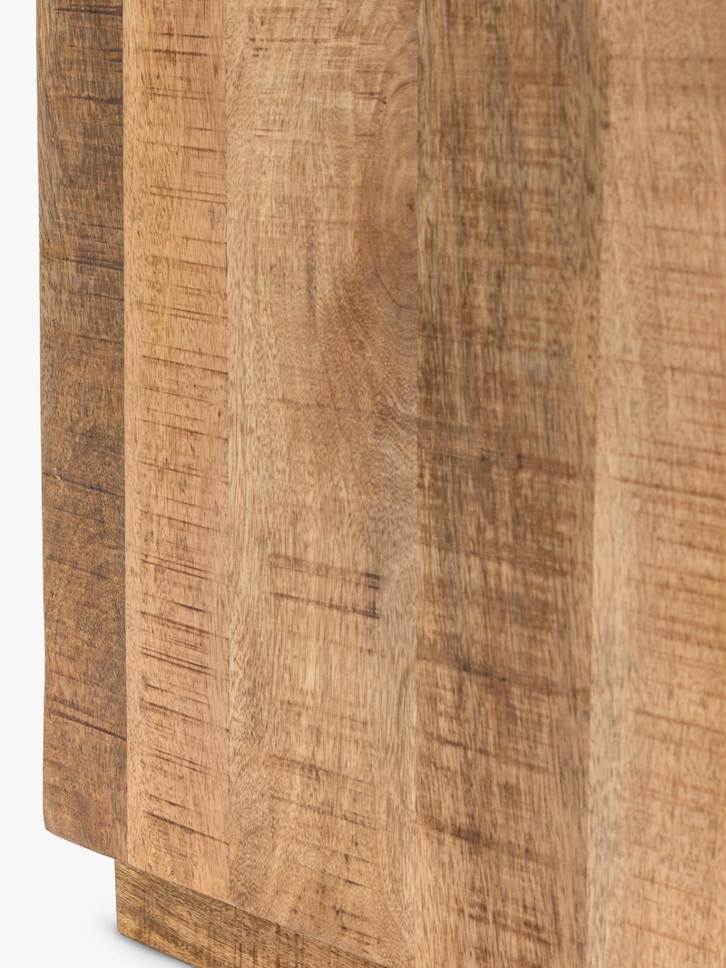 Gallery Direct side table in natural mango wood finish (British brand)
