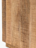 Gallery Direct side table in natural mango wood finish (British brand)