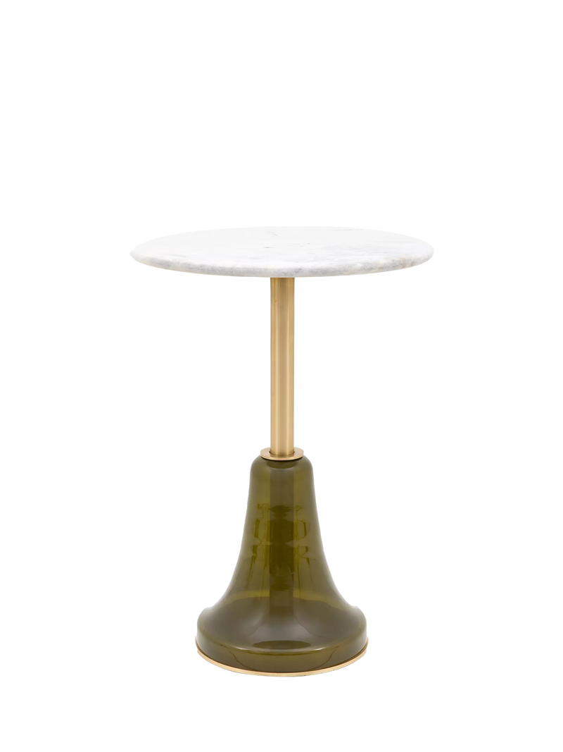 Gallery Direct Palmer side table dusk glass marble top UK version