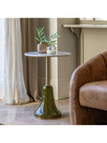 Gallery Direct Palmer side table dusk glass marble top UK version