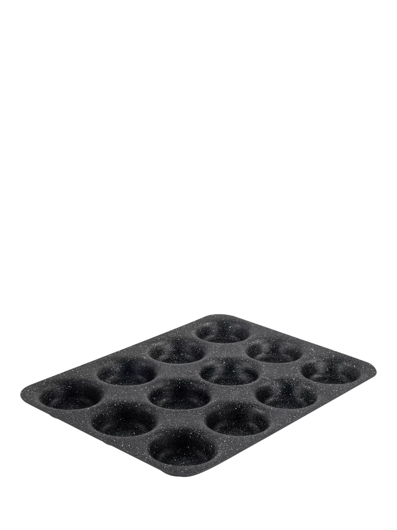 Dojo Yumi Neverstick cupcake tray 12 cup, imported from the UK