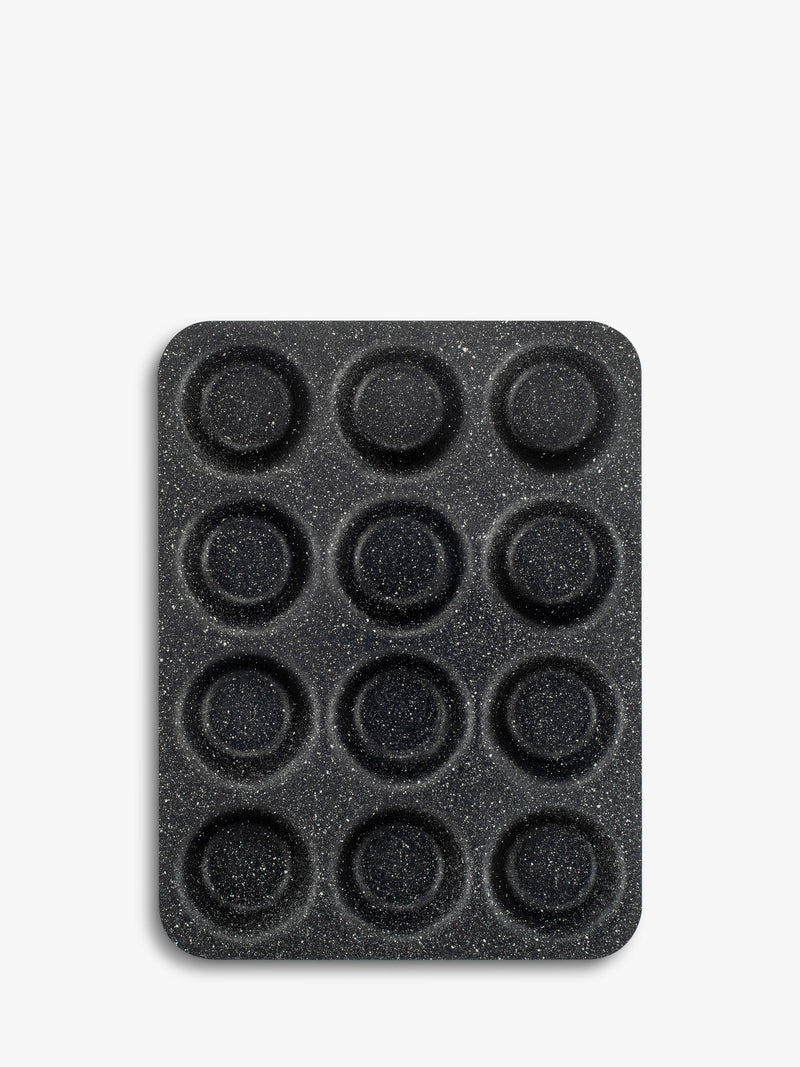 Dojo Yumi Neverstick cupcake tray 12 cup, imported from the UK