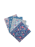 Liberty Fabrics Willow Stitch fat quarters pack of 5, imported from the UK
