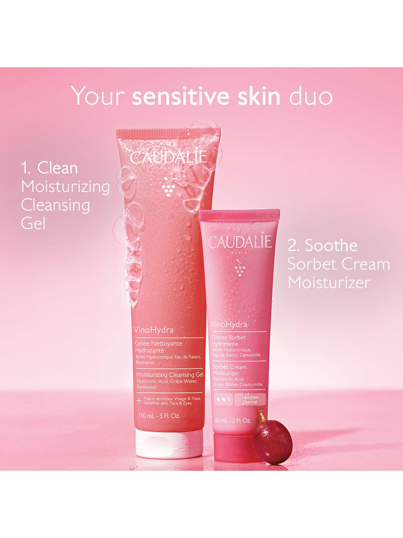 Caudalie VinoHydra moisturising gel cleanser 150ml, imported from the UK