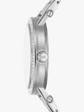 Michael Kors Corey watch 38mm studded bracelet silver - British product