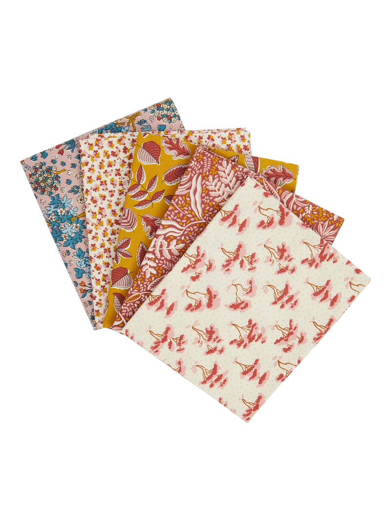 Liberty Fabrics Autumn Woodland fat quarters pack of 5 - British product